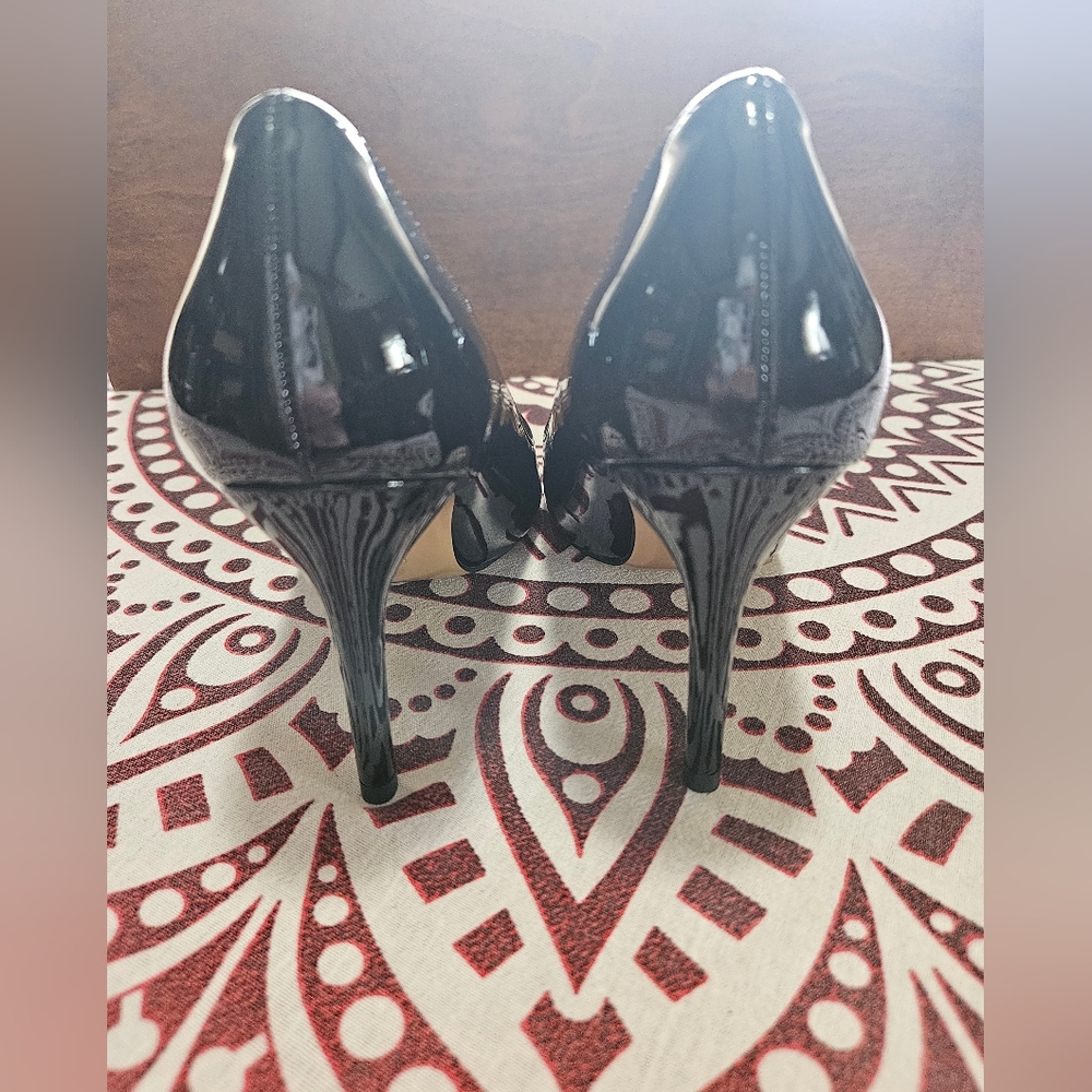 NIB Joy In Love Size 5.5 Black Patent Leather Heels - Picture 5 of 13